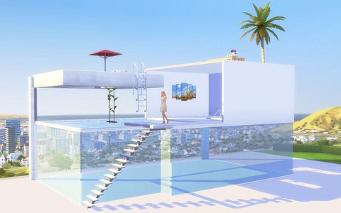 模拟人生4怎么建泳池