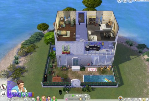模拟人生4如何进房子