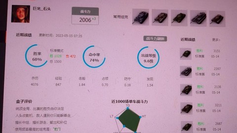 坦克世界怎么计算效率[图1]